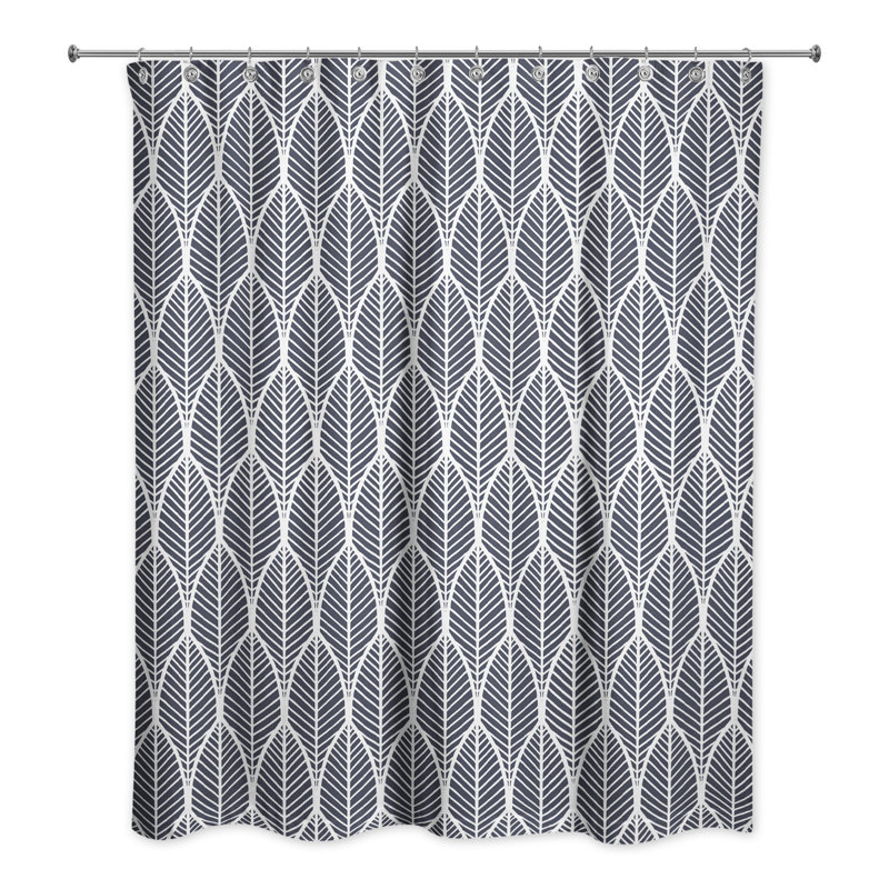 Rideau de douche Roshell, Bleu marine