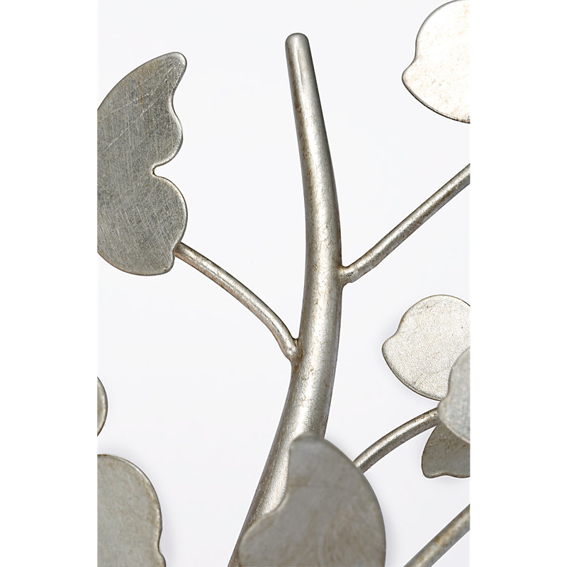 Julie Neill 3 - Light Armed Sconce, Burnished Silver Leaf