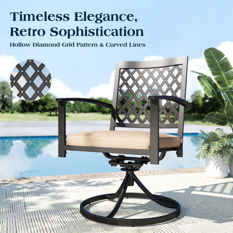 Ballarat 8 - Person Patio Dining Set with Square Table , Cushions Included