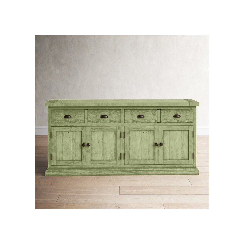 Buffet en bois massif Annata, Sauge d'été