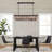 7-Lights Dimmable Tiered Rectangle Chandelier With Crystal Accents-599852757