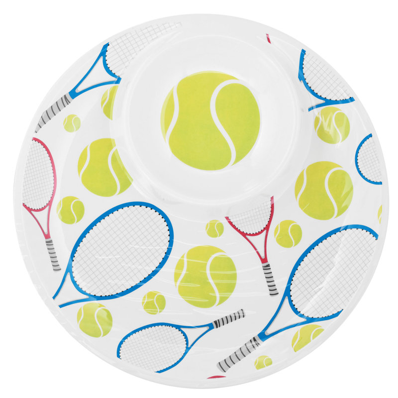 Winston Porter Mccool Melamine Chips And Dip Platter