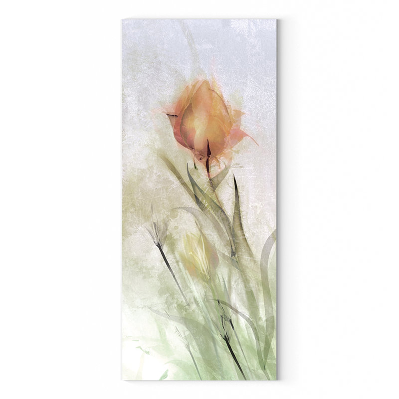 «Tulip Breeze I», reproduction de peinture à l'huile sur toile, H 12 po x l 36 po x P 1,5 po
