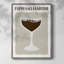 Espresso Martini, reproduction encadrée - bois massif-1299460373
