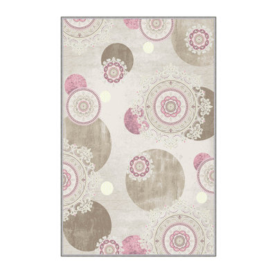 Premium Hall Carpet (2.6 x 9.8 ft), 1% Polyester, .3 in Pile Height | Antibacterial, Non-Slip Underside, 3D Digital Print | Machine Washable, Durable, Ideal for Home & Office, Easy Maintenance