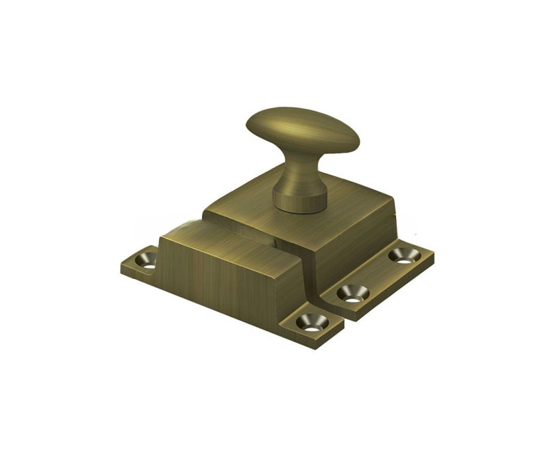 Deltana CL1532U5 Cabinet Lock; 1-1/5" x 1-4/5"; Antique Brass Finish, Antique Brass