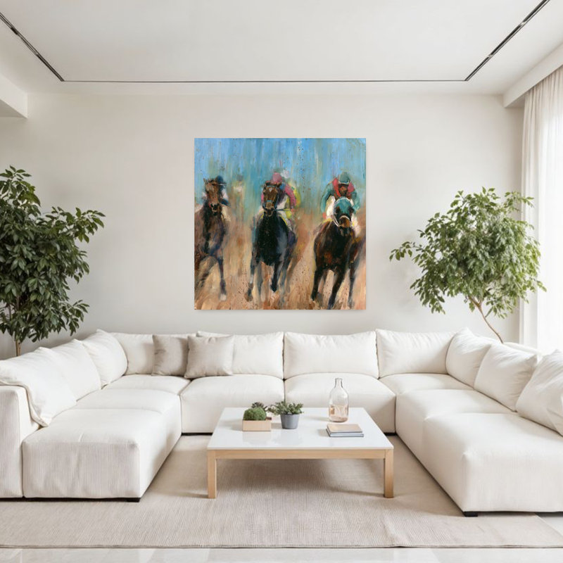 «Run Run Contemporary Horse Art», H 48 po x l 48 po
