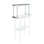 12 in. Deep x 30 in. Long Stainless Steel Single Tier Overshelf