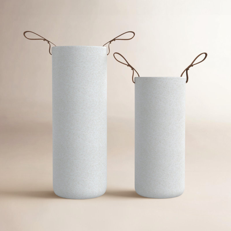 Hindley Stoneware Table Vase, White