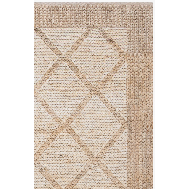 Kilim Hand Woven Jute Geometric Rug, Rectangle 8' x 10'