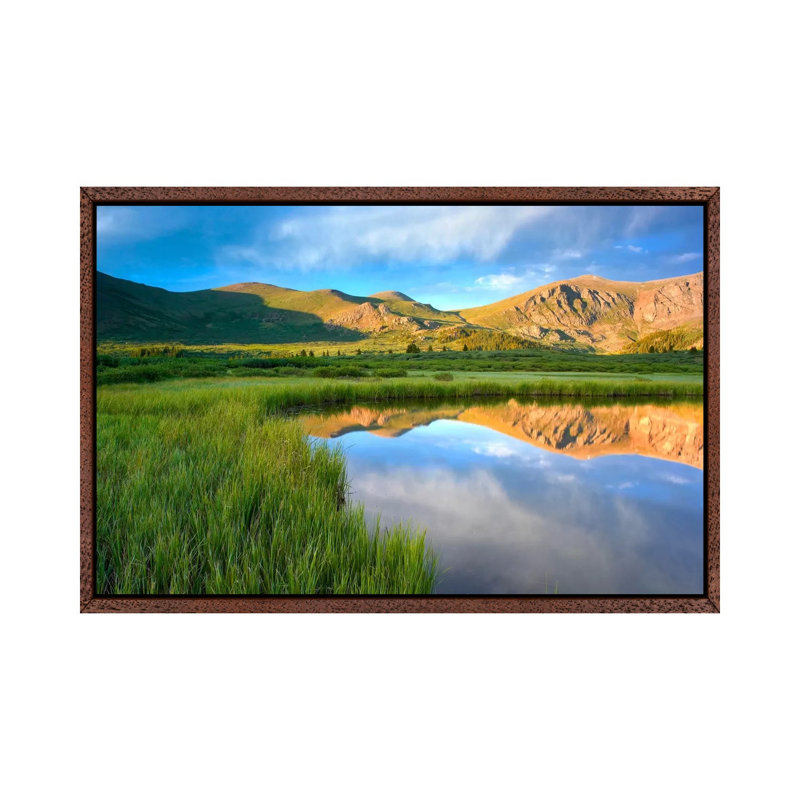 Mount Bierstadt From Guanella Pass Reflected In Pond, Colorado 1 Piece Wall Art on Canvas, 66.04 cm H x 45.72 cm W