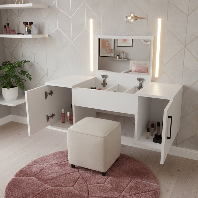 Meuble-lavabo, Blanc