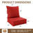 Outdoor 6.5" Thick Deep Seating Seat/Back Cushion-1098298292