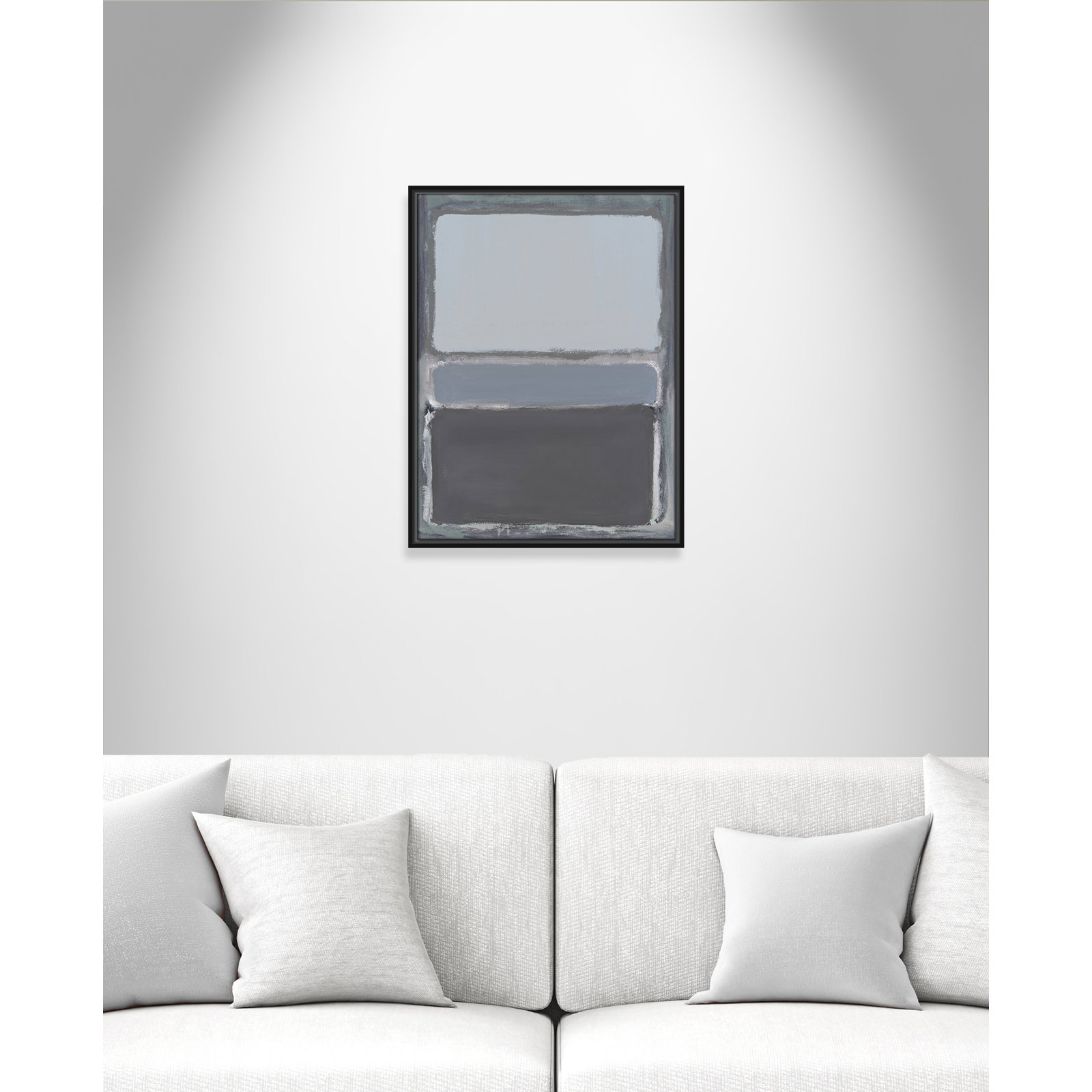 Cade "Morning Dew 2" Print by Filippo Ioco, Black Framed Canvas, 25.5" H x 19.5" W x 2" D