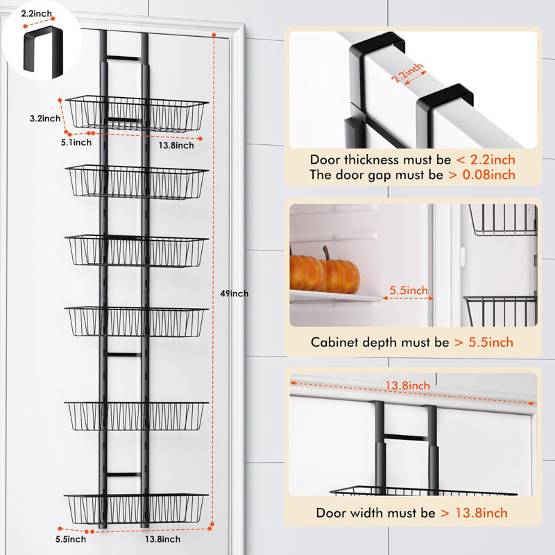 Rangement pour garde-manger à 6 niveaux