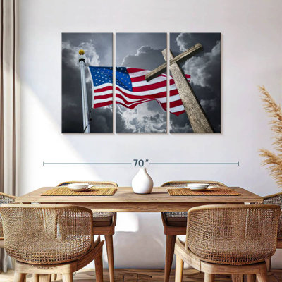 Borges American Flag And Cross