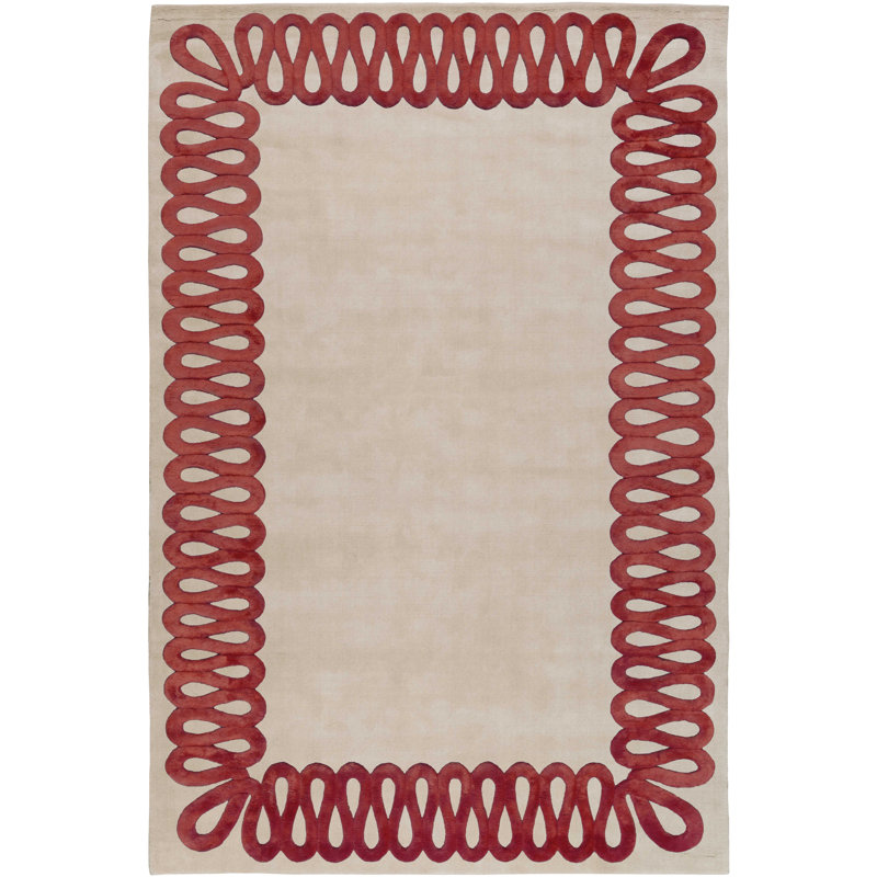 Ruffle Rouge Area Rug, Rectangle 9' x 12'