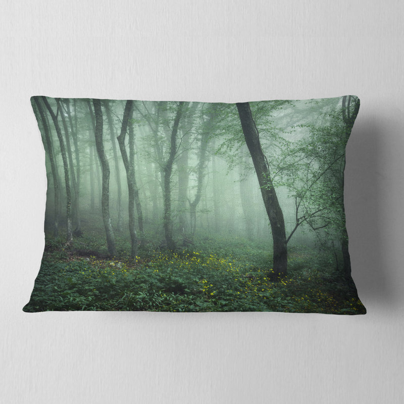 Coussin lombaire paysage forêt
