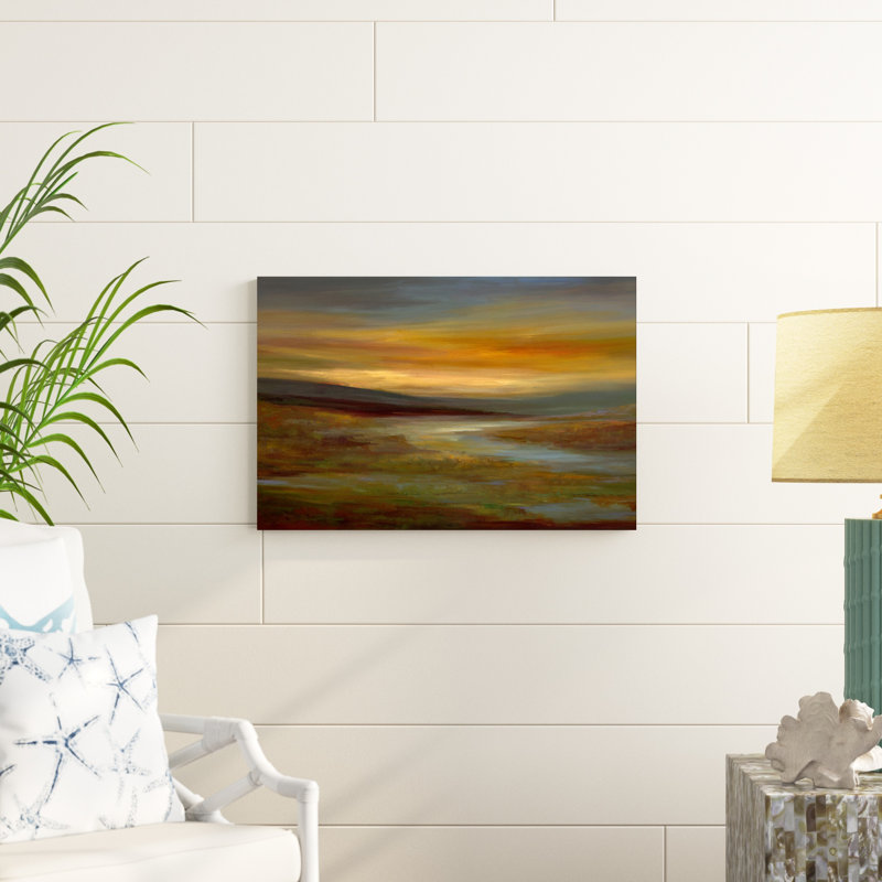 " Evening Sky " by Sheila Finch Painting Print, 20" H x 30" W x 1.25" D