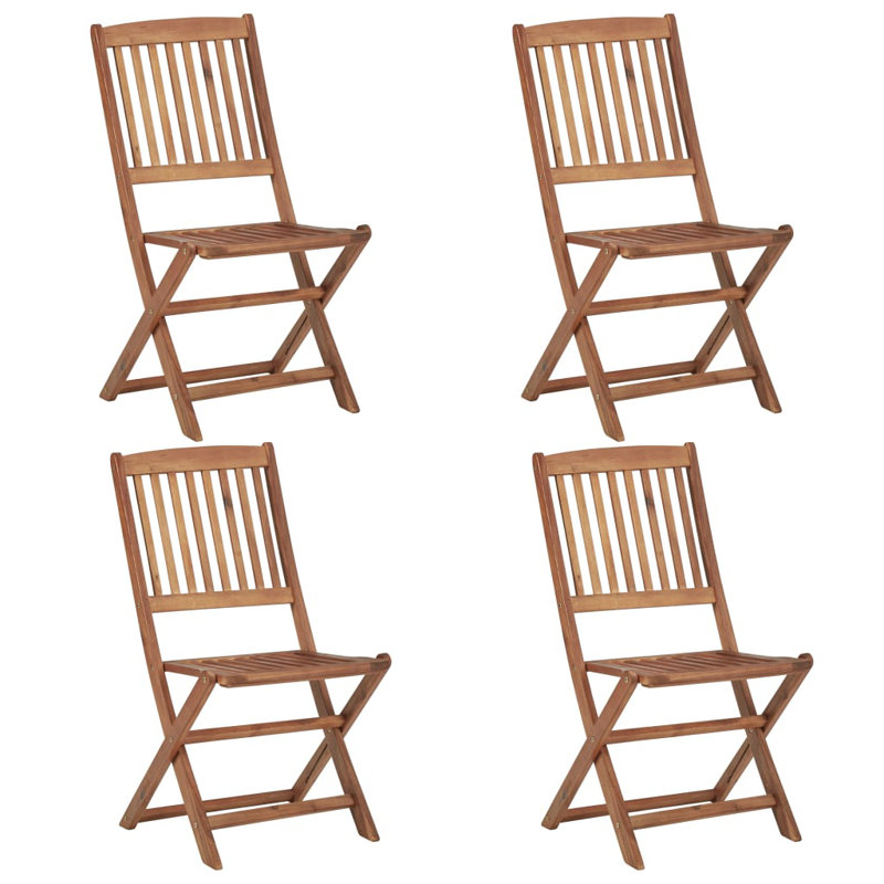 Chaise d'extérieur vidaXL en bois naturel d'acacia massif standard