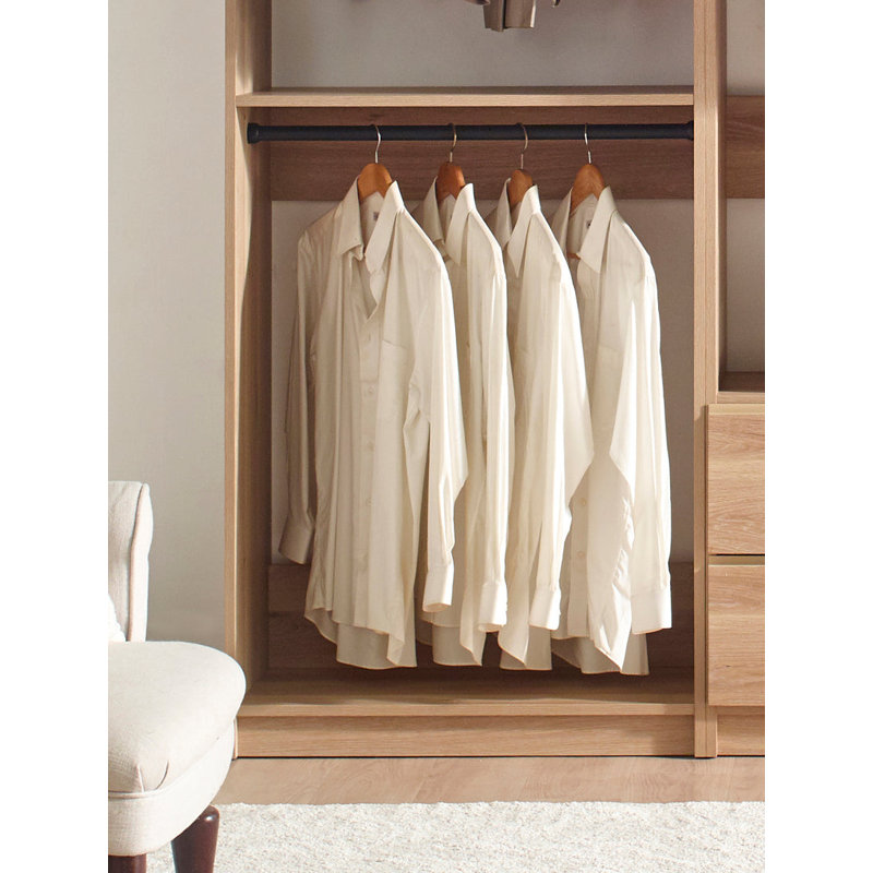 Kalinikos 94.19'' Closet System, Oak