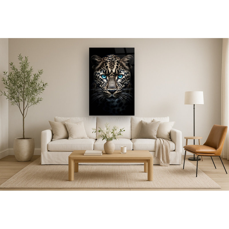 Art mural en verre trempé sans cadre Look In To My Eyes - 40 po x 60 po