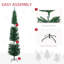 Arbre de Noël artificiel de 7 pi avec 7 495 branches, 180 lumières colorées à DEL et base en acier