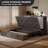 Murphy Cabinet Bed,multi-functional Cube Cabinet Bed With Usb Charging Station, Mobile Wall Bed Chest With Storage Drawers For Bedroom, Office(Mattress Not Included)-1169178377