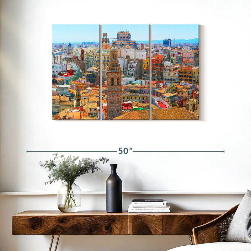 Rorry Valencia Cityscape, 24" H x 38" W