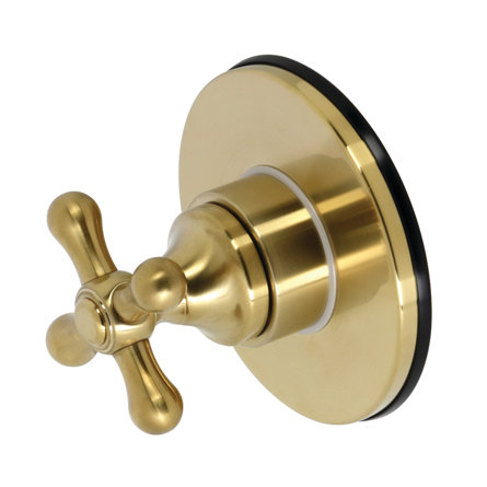 Kingston Brass Single-Handle Wall Mount Three-Way Diverter Valve with Trim Kit