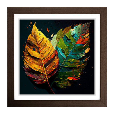 Leaf Painting - Framed Print