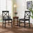 Acacia Wood Dining Chairs, Wash, 21D x 17.75W x 35.5H Inch-305675655