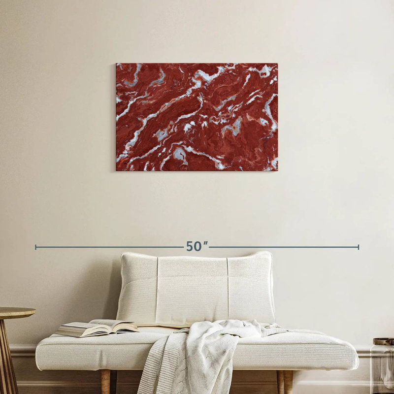 Bourgogne Avery abstrait, H 20 po x l 30 po