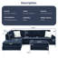 Canapé modulaire rembourré 3 pièces Rovina-1213992260