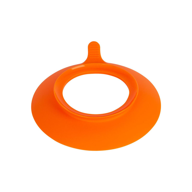 Tiny Dining Children's Bamboo Plate Suction Cup, Orange