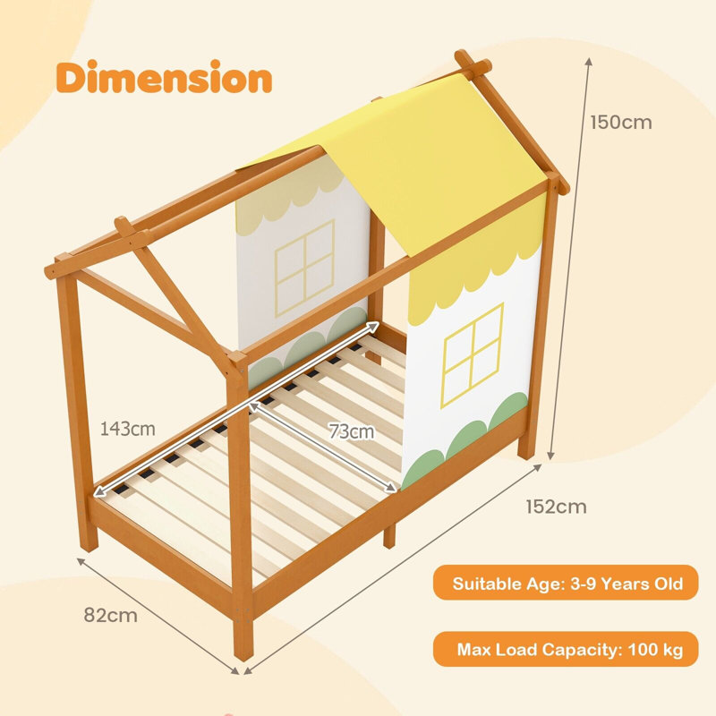 Solid Wood Bed