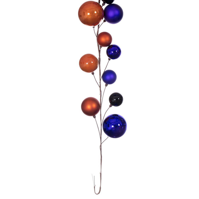 Guirlande 10 ', Mauve/orange/noir