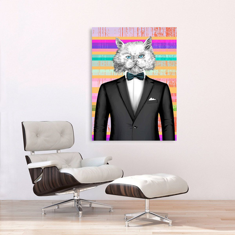 The Gentleman by Matt Spencer - Wrapped Canvas Print, 100cm H x 70cm W x 4cm D