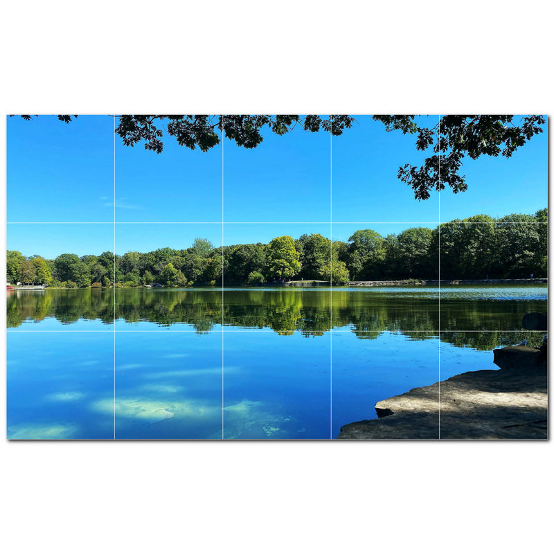 Murale décorative en céramique 4,25 po x 4,25 po