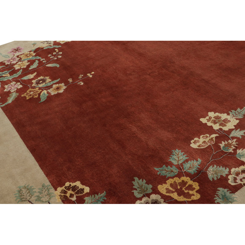 Wool Floral Area Rug