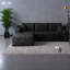 Chaise longue en velours côtelé Compression