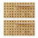 Wood Pegboard Modular Display Wooden Pegboard Combination Wall Organizer Storage Wall Hooks Shelf, Comes With 2 Pieces Pegboards
