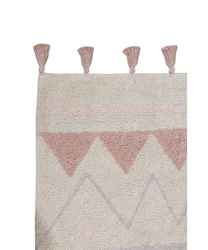 Azteca Handmade Oushak Cotton Area Rug, Rectangle 4'7" x 6'7"