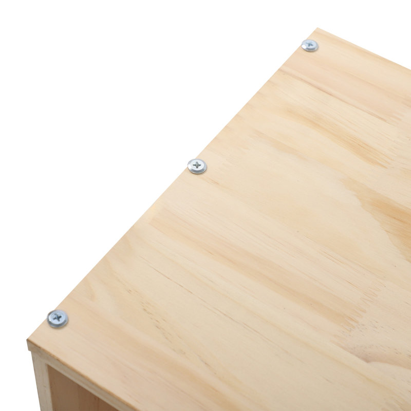 Étagère de rangement rectangulaire à 3 niveaux avec 18 compartiments, H 35,43 po x l 70,87 po x P 11,81 po