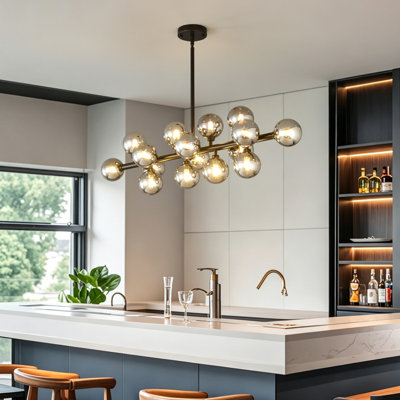 16-Light Modern Farmhouse Kitchen Island Pendant Light
