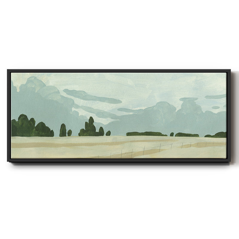 Farmland Study I- Framed Canvas, 24" H x 60" W
