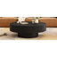 Elegant Fluted Coffee Table with Thick Top, Sturdy Base, Easy Assembly-2098312853