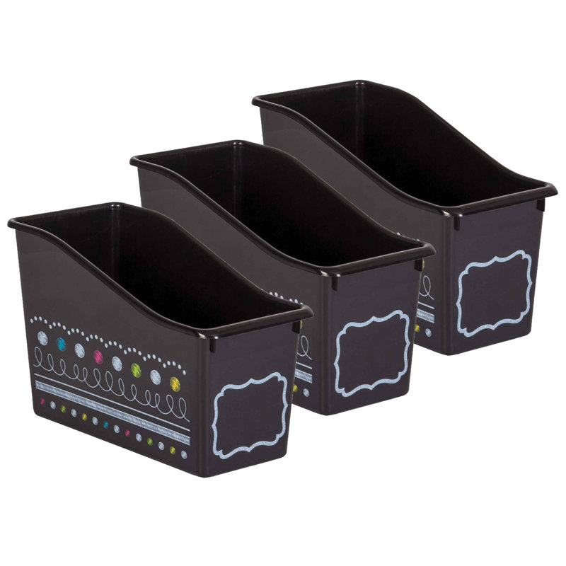 Ensemble de bacs en plastique Rebrilliant Chalkboard Brights