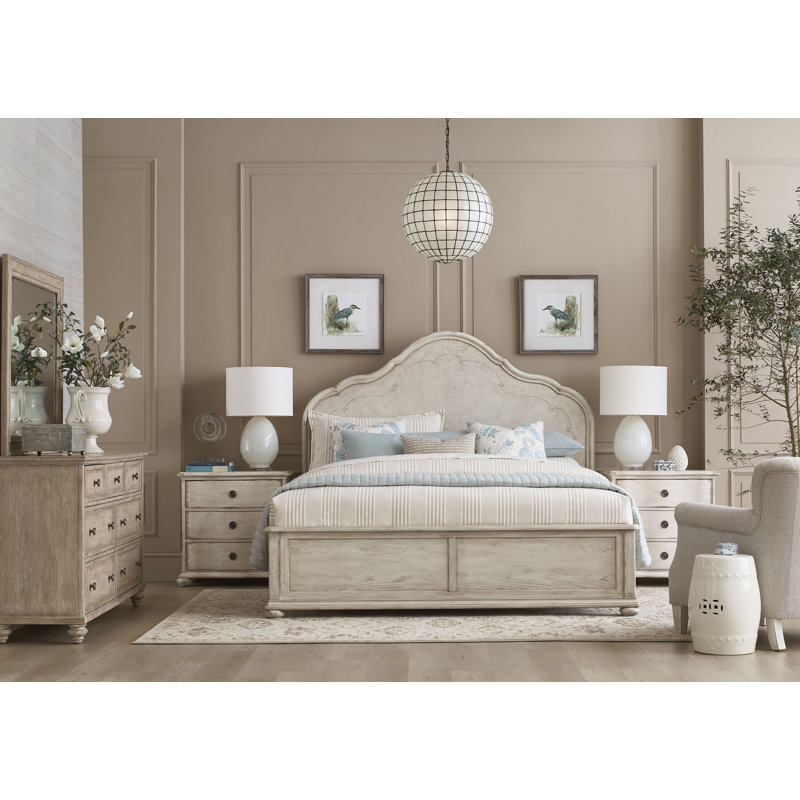 VIGNETTE PANEL BED PACKAGE - CRÈME, King