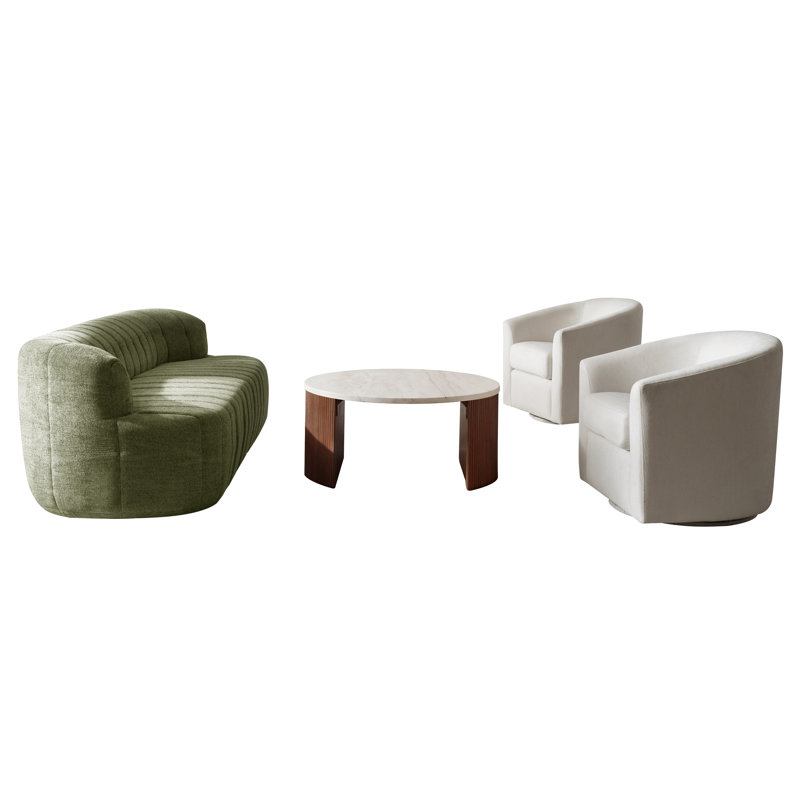 Ensemble repas 3 pièces Arturo, Moss Green